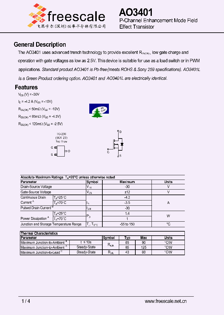 AO3401_5443450.PDF Datasheet