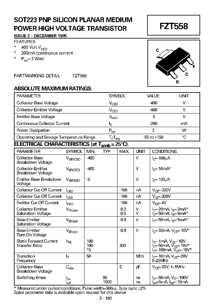 FZT558_5443754.PDF Datasheet
