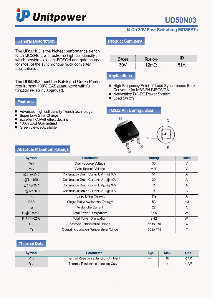 UD50N03_5444456.PDF Datasheet