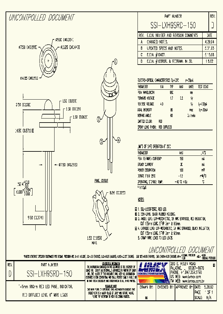 SSI-LXH9SRD-150_5449516.PDF Datasheet