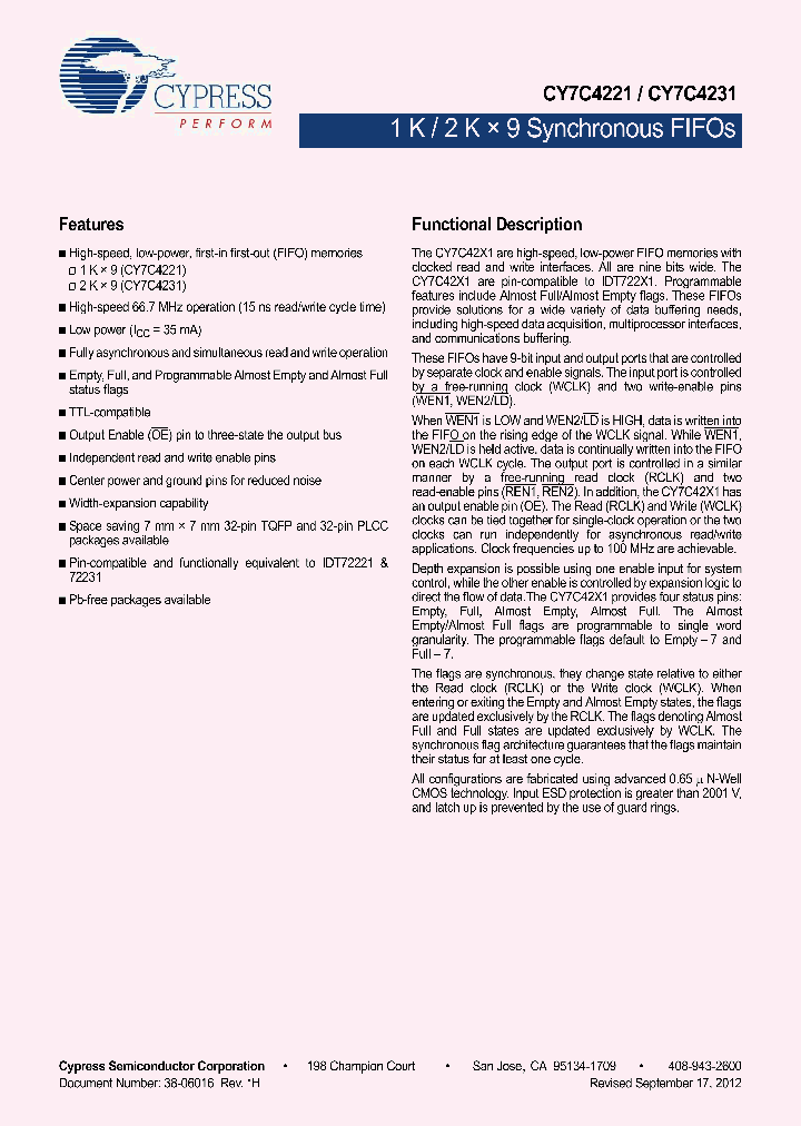 CY7C4221-15JXC_5452857.PDF Datasheet
