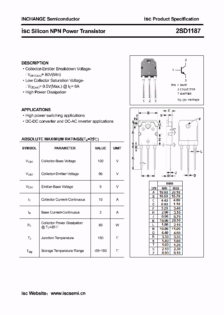 2SD1187_5452981.PDF Datasheet