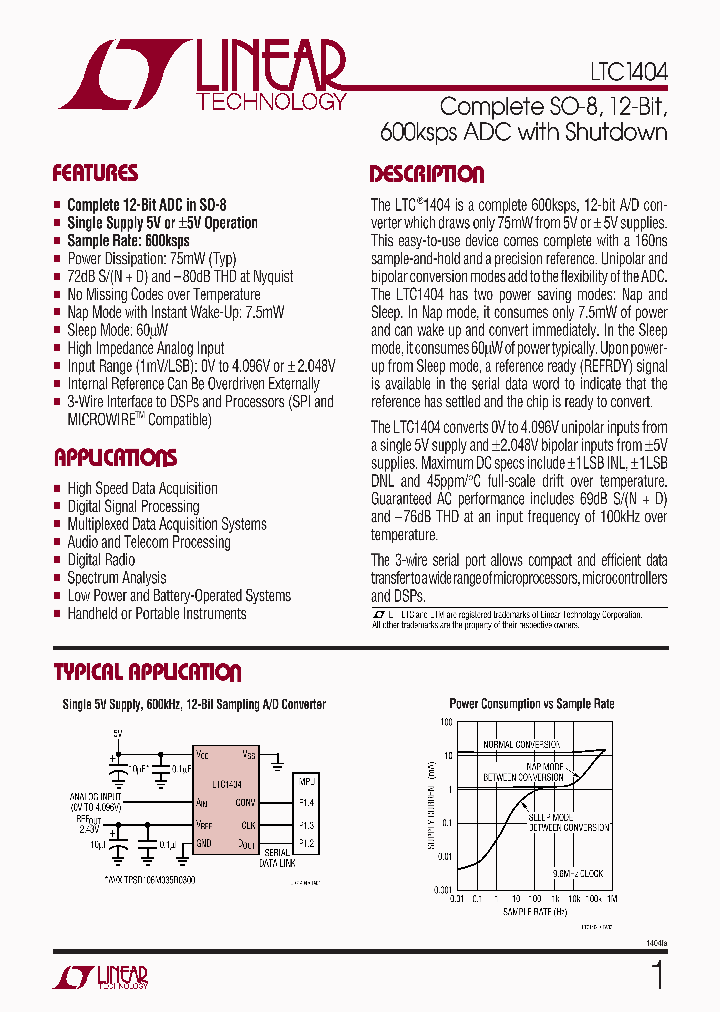 LTC1404CS8TRPBF_5454723.PDF Datasheet