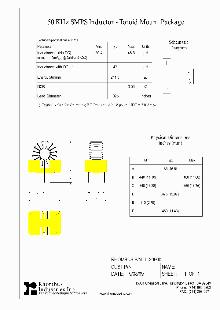 L-20500_5454820.PDF Datasheet