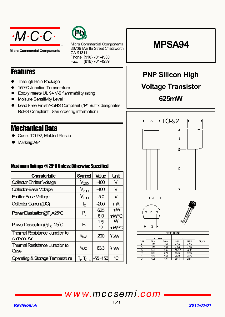 MPSA9411_5455563.PDF Datasheet