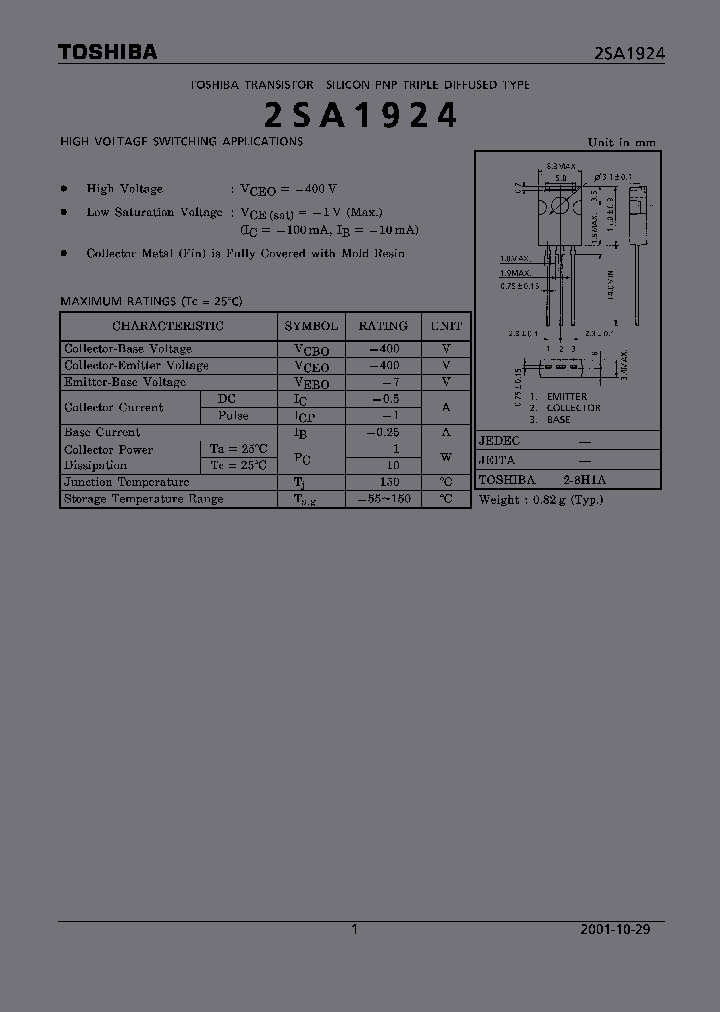 2SA1924_5458572.PDF Datasheet