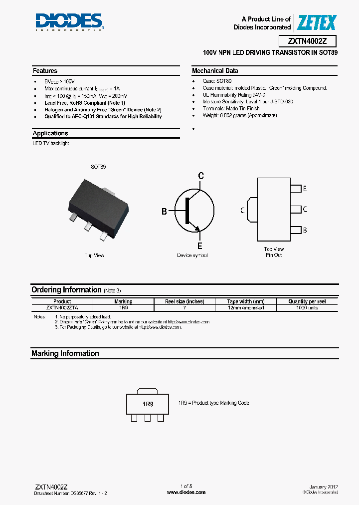 ZXTN4002Z_5459550.PDF Datasheet