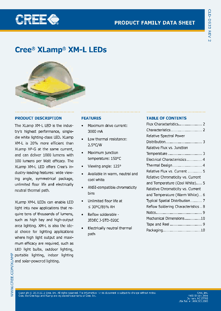 XM-L_5464097.PDF Datasheet