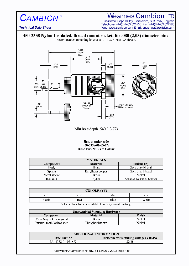 450-3358_5464974.PDF Datasheet