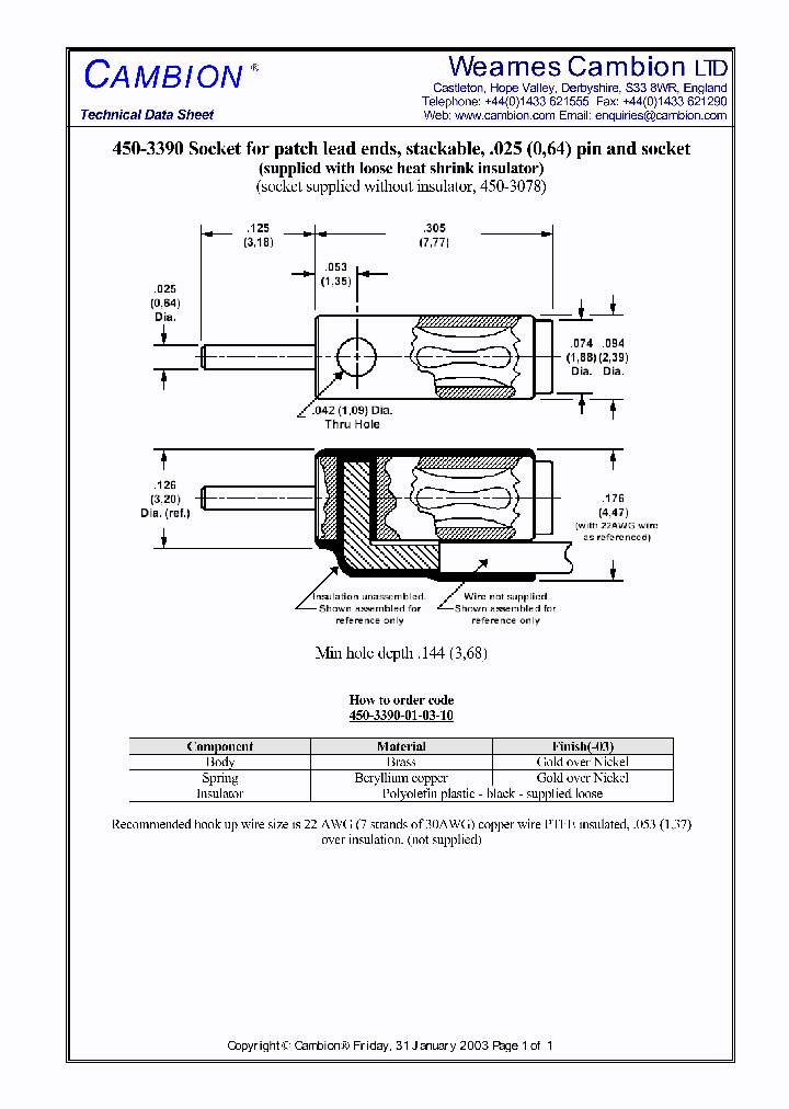 450-3390_5464985.PDF Datasheet