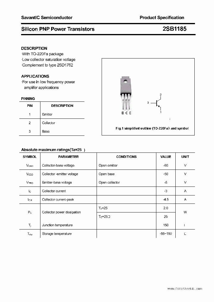 2SB1185_5465752.PDF Datasheet