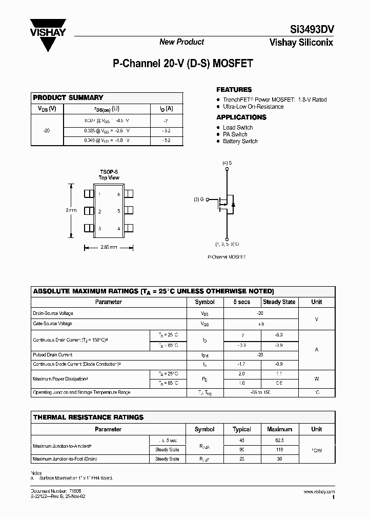 SI3493DV_5469251.PDF Datasheet