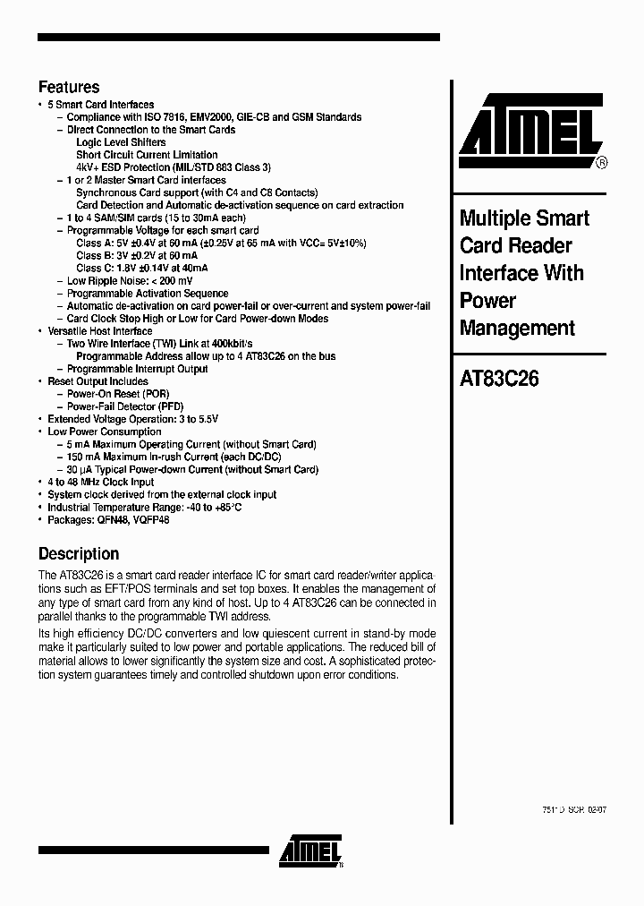 AT83C26-RKTEL_5470988.PDF Datasheet
