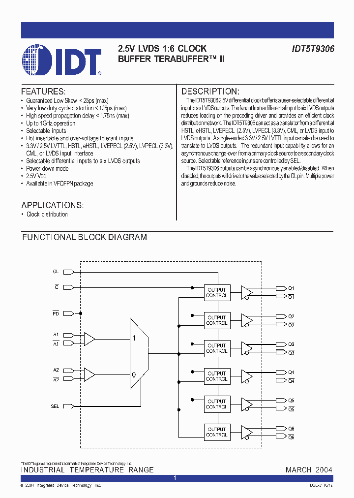 IDT5T9306NLI8_5471560.PDF Datasheet
