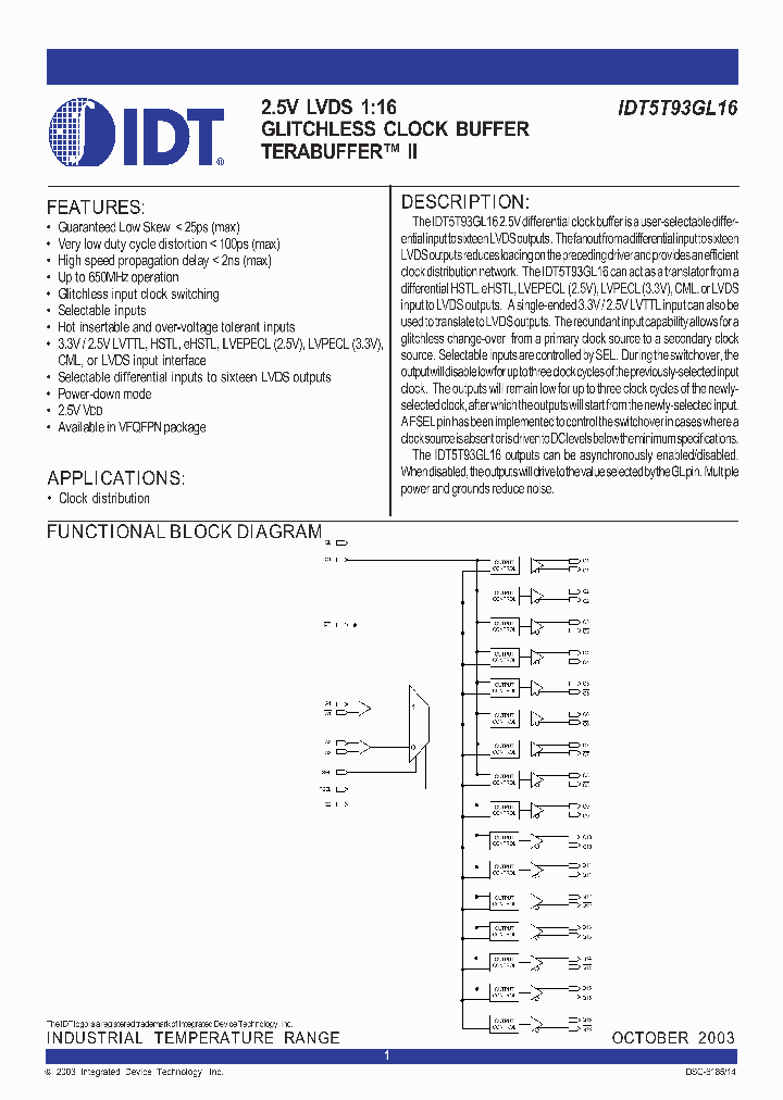 IDT5T93GL16NLI8_5471563.PDF Datasheet