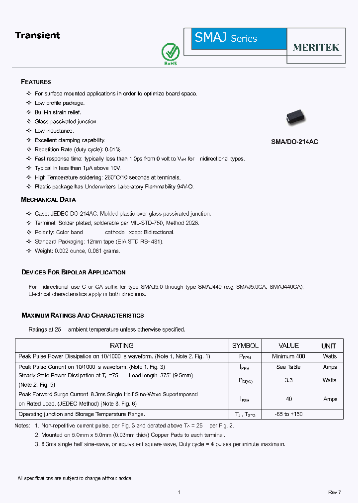 SMAJ90CA_5472291.PDF Datasheet