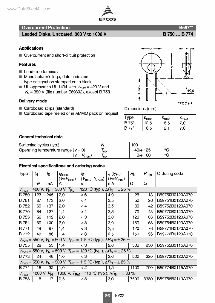 B597XX_5476756.PDF Datasheet