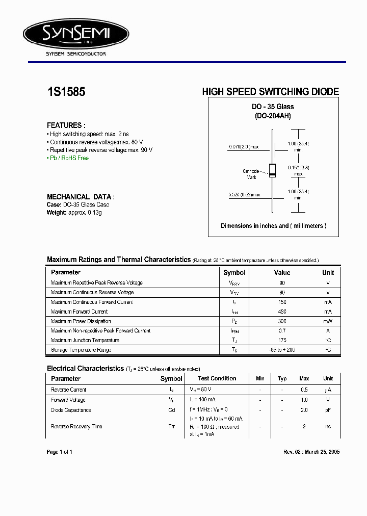 1S1585_5476849.PDF Datasheet