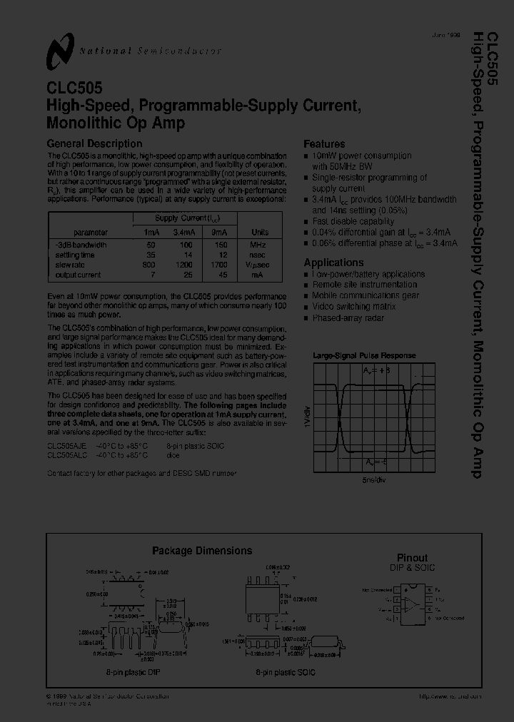 CLC505ASD_5478083.PDF Datasheet