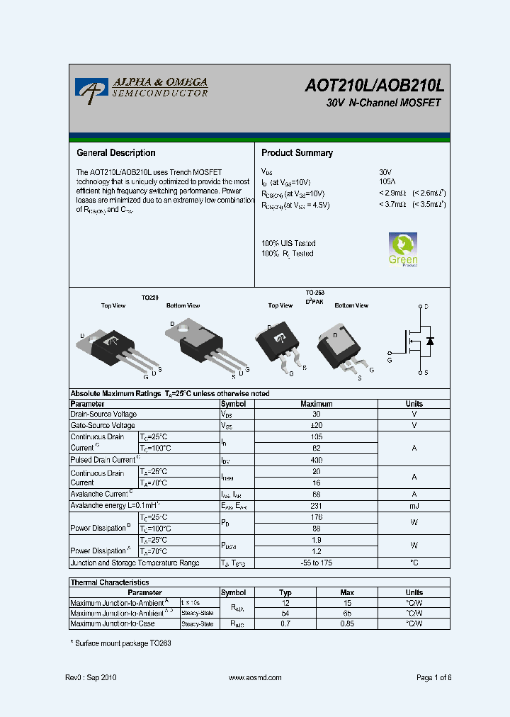 AOT210L_5480415.PDF Datasheet