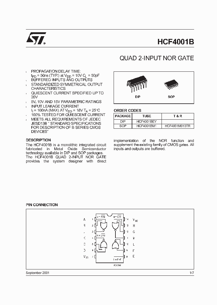 HCF4001_5483300.PDF Datasheet