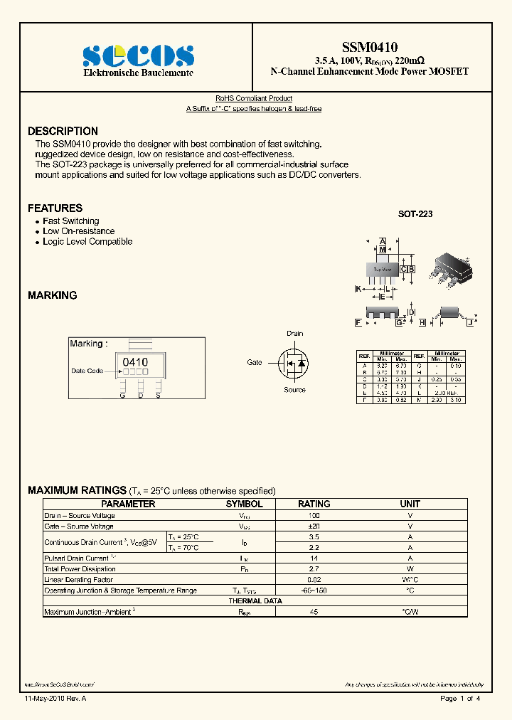 SSM0410_5486629.PDF Datasheet