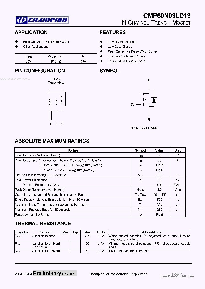 CMP60N03LD13_5487525.PDF Datasheet