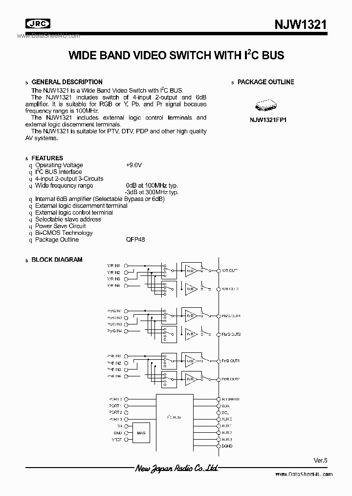 NJW1321_5489175.PDF Datasheet