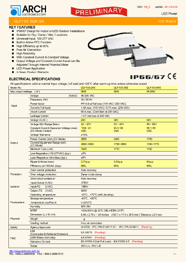 QLF100-36S_5490440.PDF Datasheet