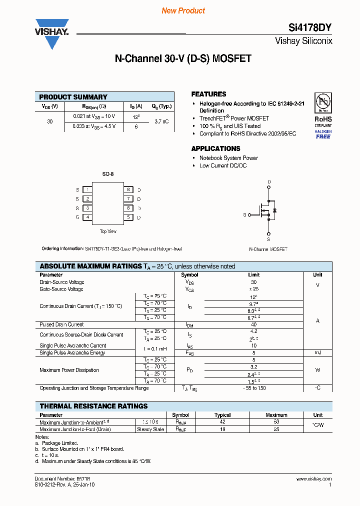 SI4178DY-T1-GE3_5492287.PDF Datasheet
