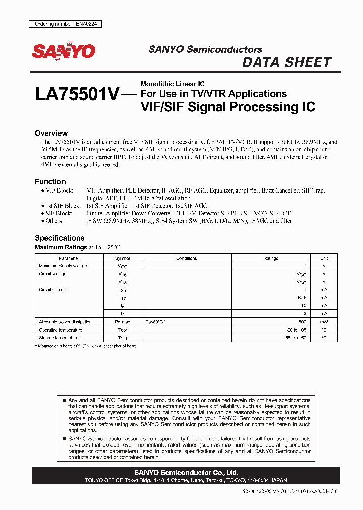 LA75501V_5495768.PDF Datasheet