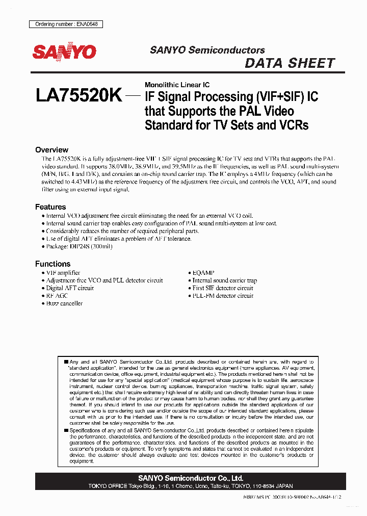 LA75520K_5495882.PDF Datasheet