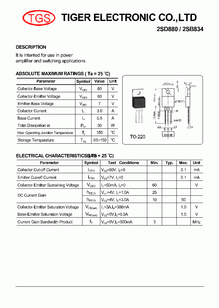 2SD880_5498598.PDF Datasheet