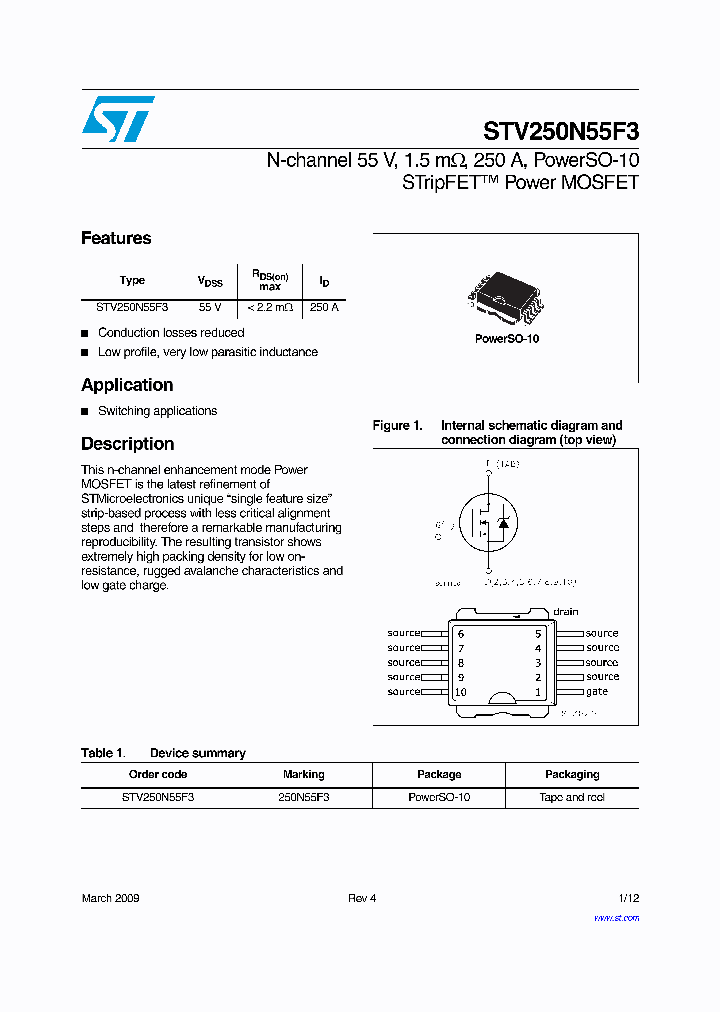 STV250N55F3_5498766.PDF Datasheet