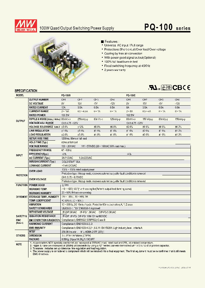 PQ-100D_5499600.PDF Datasheet