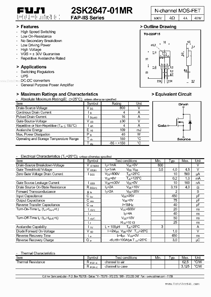 K2647_5501045.PDF Datasheet