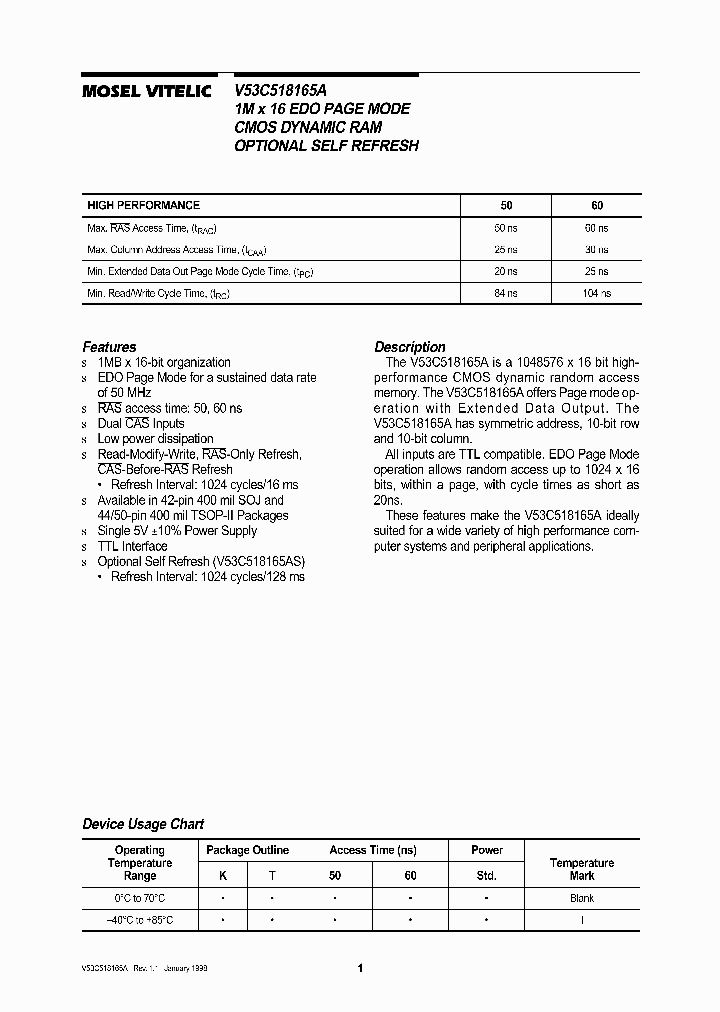 V53C518165A_5501467.PDF Datasheet
