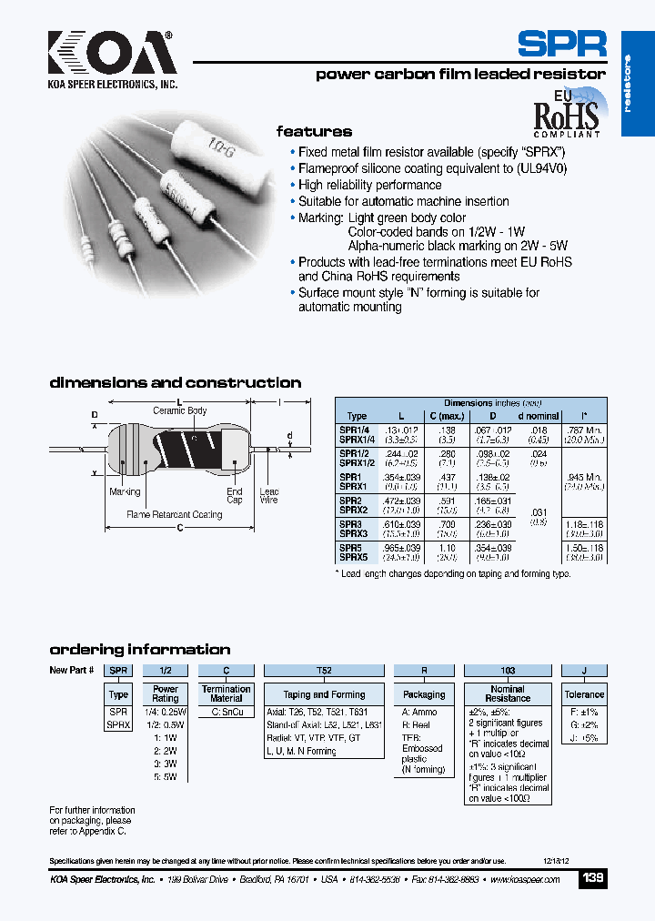 SPR14CT26A103G_5501489.PDF Datasheet