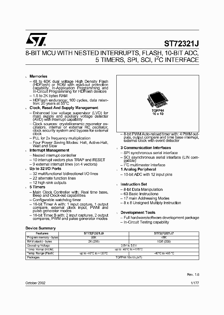 ST72321J9_5503058.PDF Datasheet
