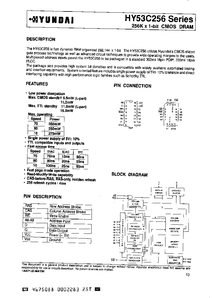 HY53C256_5504089.PDF Datasheet