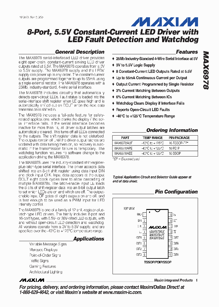 MAX6978APE_5505760.PDF Datasheet