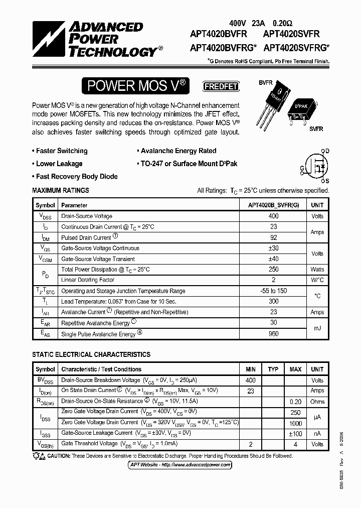 APT4020BVFRG_5507166.PDF Datasheet