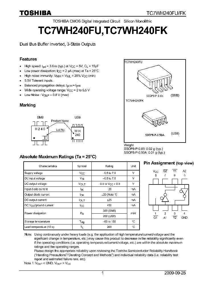 TC7WH240FK09_5507260.PDF Datasheet