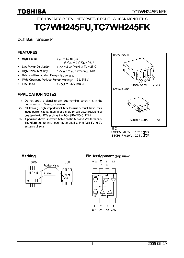 TC7WH245FK09_5507270.PDF Datasheet