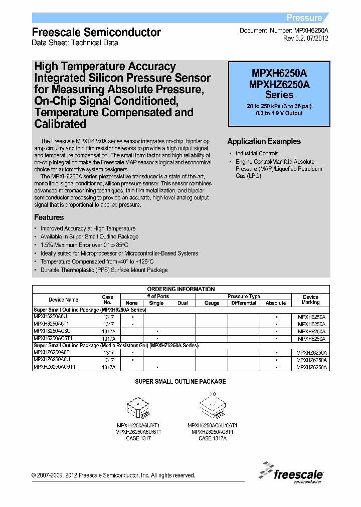 MPXH6250A12_5507360.PDF Datasheet