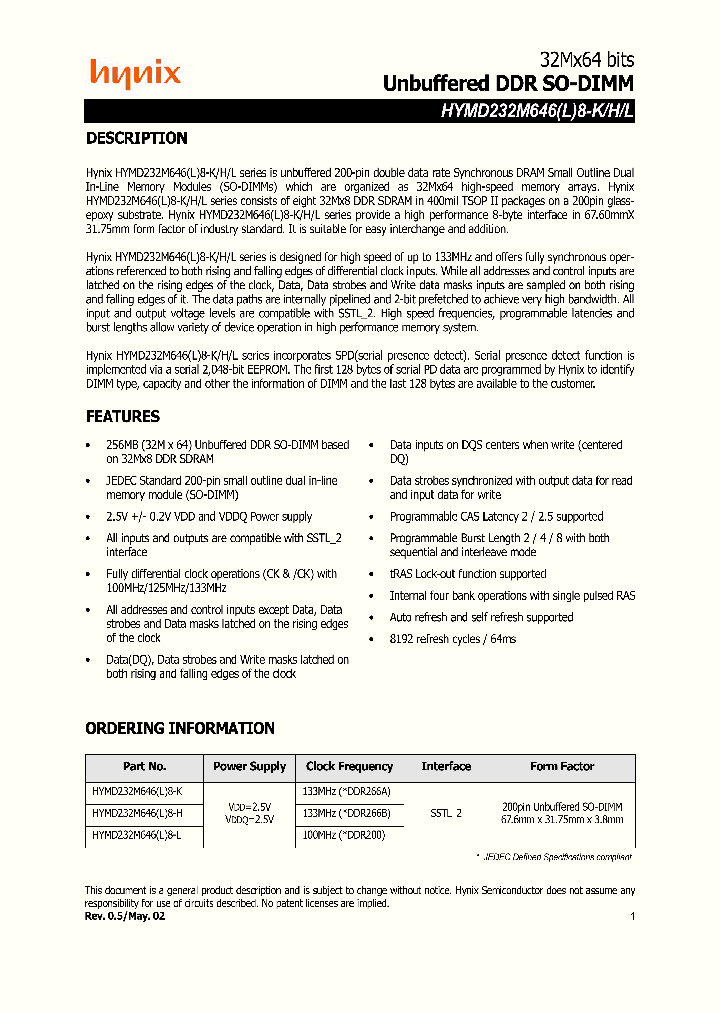 HYMD232M6468_5510350.PDF Datasheet