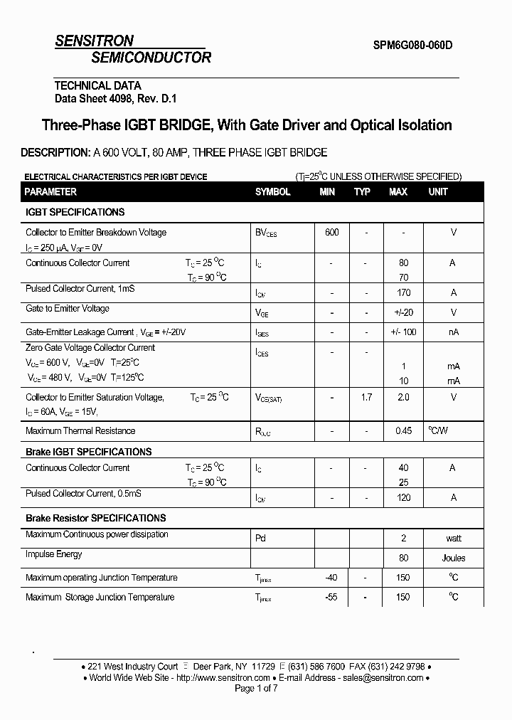 SPM6G080-060D07_5511061.PDF Datasheet