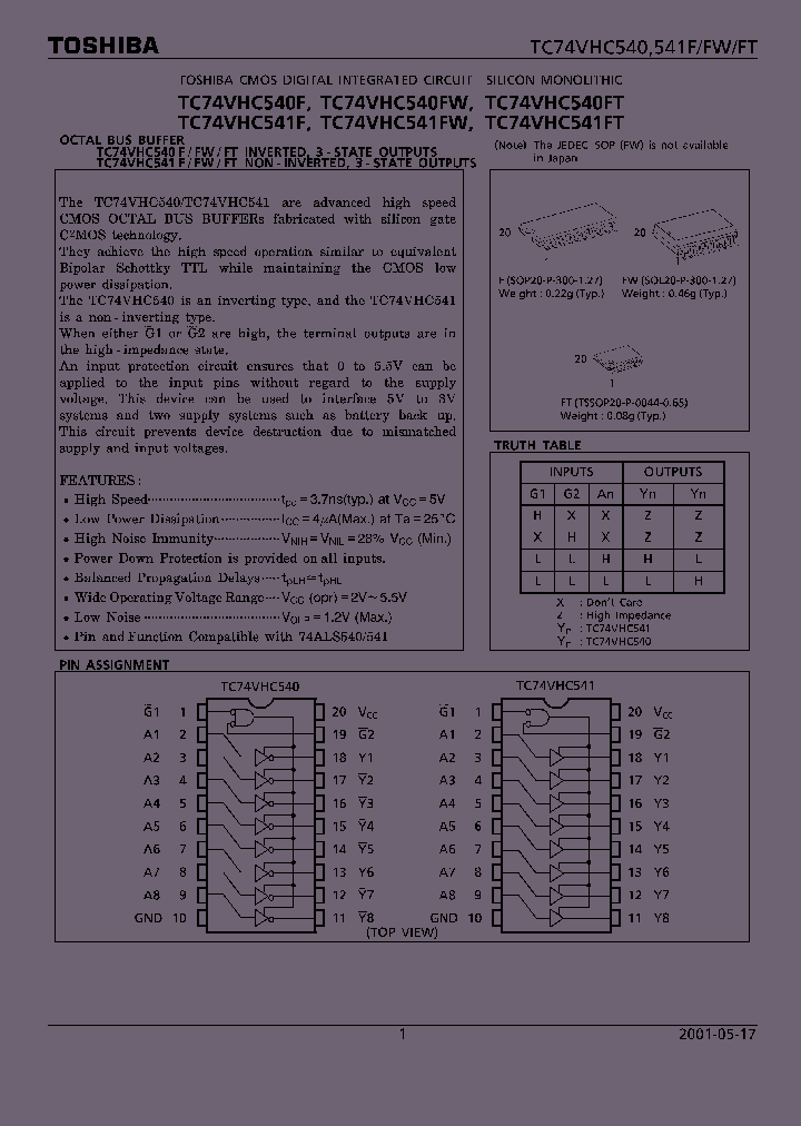 TC74VHC540F_5511673.PDF Datasheet