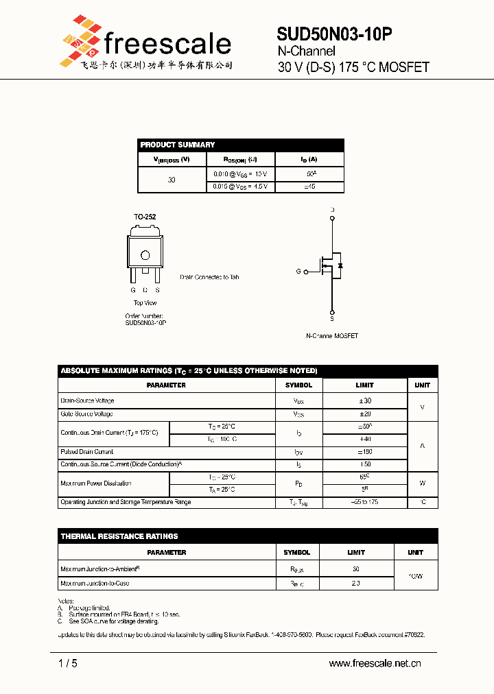 SUD50N03-10P_5515063.PDF Datasheet