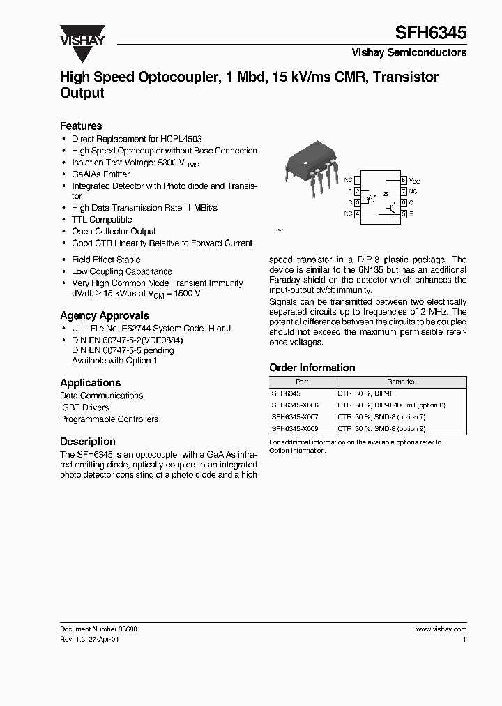 SFH6345_5516845.PDF Datasheet